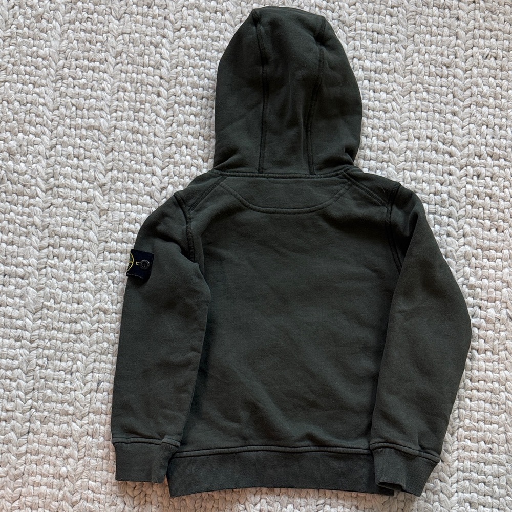 Stone island Green Hoodie kids - Picture 2 of 5